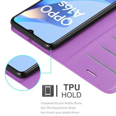 Oppo A16s / A54s Pungetui Cover Case (Lilla)