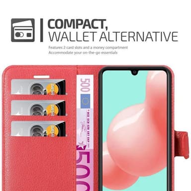 Samsung Galaxy A41 Pungetui Cover Case (Rød)
