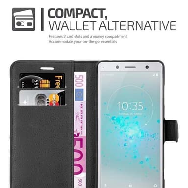 Sony Xperia XZ2 COMPACT Pungetui Cover Case (Sort)