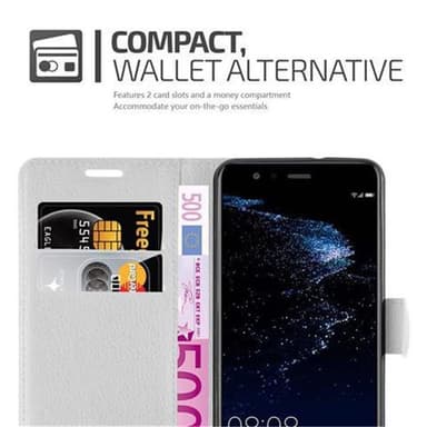 Huawei P10 LITE Pungetui Cover Case (Hvid)