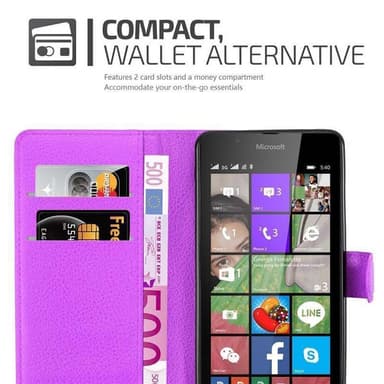 Nokia Lumia 540 Pungetui Cover Case (Lilla)