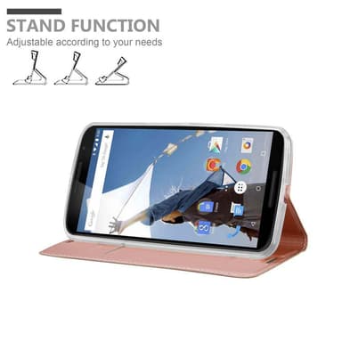 Motorola Google NEXUS 6 Cover Etui Case (Lyserød)