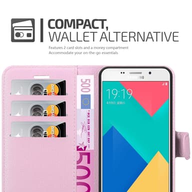 Samsung Galaxy A9 2016 Pungetui Cover Case (Lyserød)