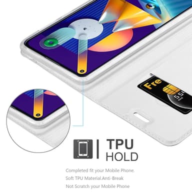 Samsung Galaxy A11 / M11 Cover Etui Case (Sølv)