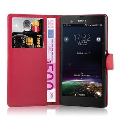 Sony Xperia Z Pungetui Cover Case (Rød)