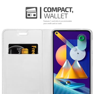 Samsung Galaxy A11 / M11 Cover Etui Case (Sølv)