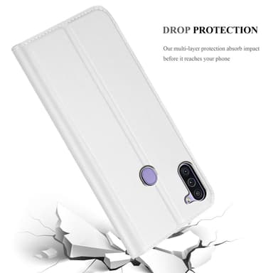 Samsung Galaxy A11 / M11 Cover Etui Case (Sølv)