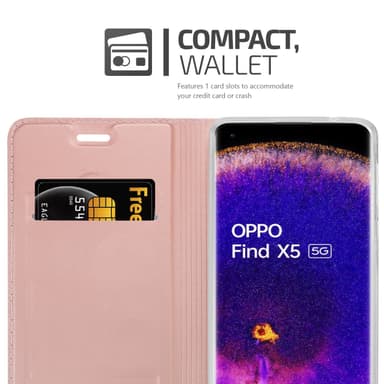 Oppo FIND X5 Cover Etui Case (Lyserød)