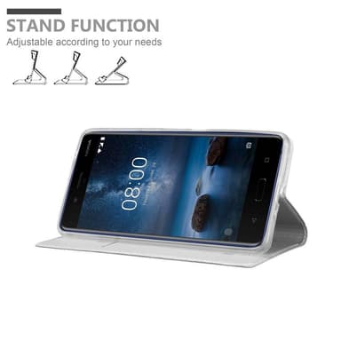 Nokia 8 2017 Cover Etui Case (Sølv)