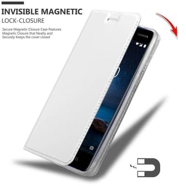 Nokia 8 2017 Cover Etui Case (Sølv)