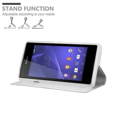 Sony Xperia E3 Cover Etui Case (Sølv)