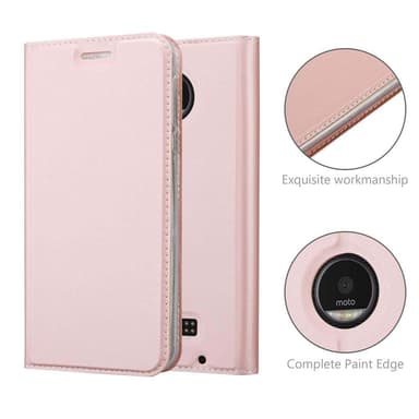 Motorola MOTO Z PLAY Cover Etui Case (Lyserød)
