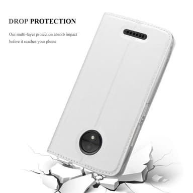 Motorola MOTO C Cover Etui Case (Sølv)