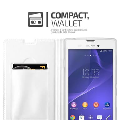 Sony Xperia T3 Cover Etui Case (Sølv)