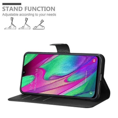 Samsung Galaxy A40 Pungetui Cover Case (Sort)