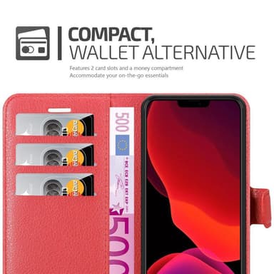 iPhone 12 / 12 PRO Pungetui Cover Case (Rød)
