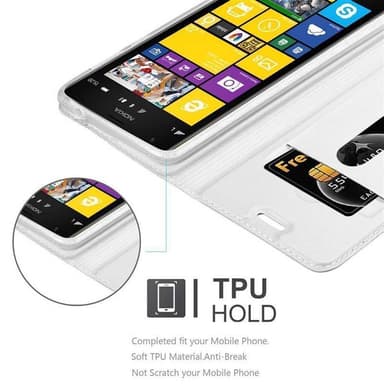 Nokia Lumia 1520 Cover Etui Case (Sølv)