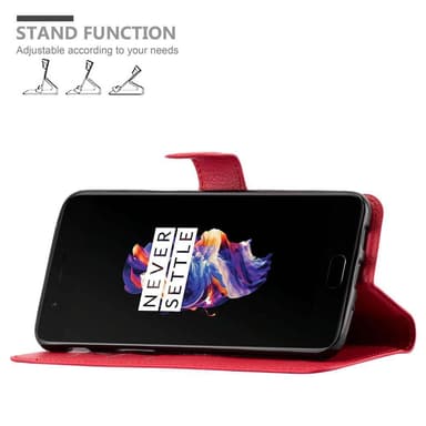 OnePlus 5 Pungetui Cover Case (Rød)