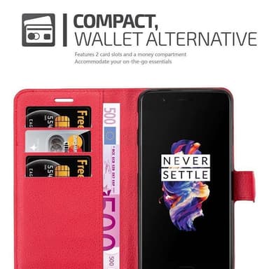 OnePlus 5 Pungetui Cover Case (Rød)