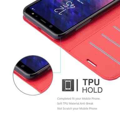 Samsung Galaxy A6 2018 Pungetui Cover Case (Rød)