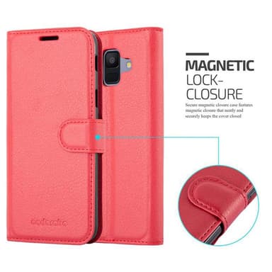 Samsung Galaxy A6 2018 Pungetui Cover Case (Rød)