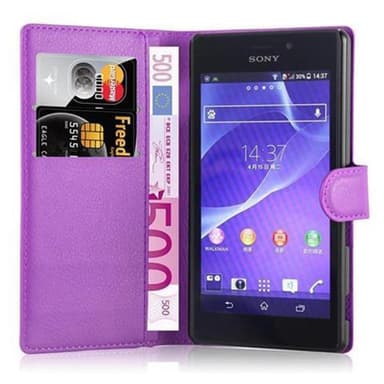 Sony Xperia M2 / M2 AQUA Pungetui Cover Case (Lilla)