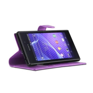 Sony Xperia M2 / M2 AQUA Pungetui Cover Case (Lilla)