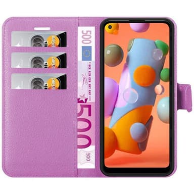 Samsung Galaxy A11 / M11 Pungetui Cover Case (Lilla)