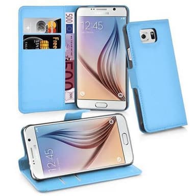 Samsung Galaxy S6 Pungetui Cover Case (Blå)