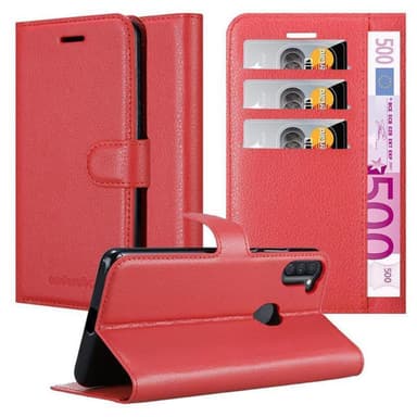 Samsung Galaxy A11 / M11 Pungetui Cover Case (Rød)