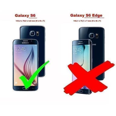 Samsung Galaxy S6 Pungetui Cover Case (Blå)