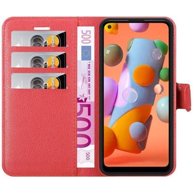 Samsung Galaxy A11 / M11 Pungetui Cover Case (Rød)