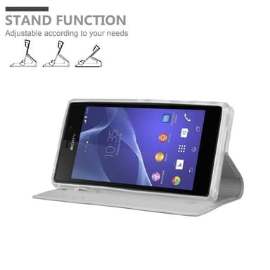 Sony Xperia M2 / M2 AQUA Cover Etui Case (Sølv)