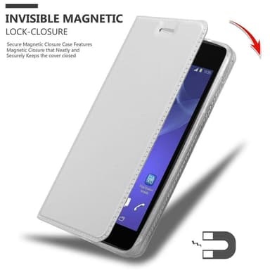 Sony Xperia M2 / M2 AQUA Cover Etui Case (Sølv)