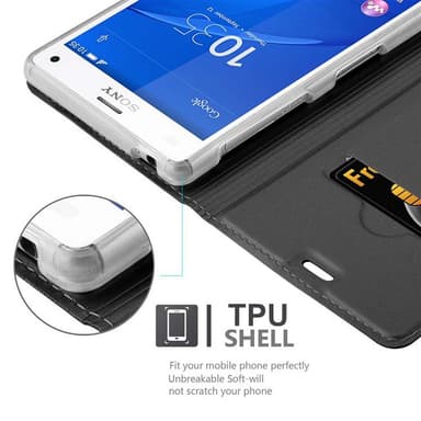 Sony Xperia Z3 Cover Etui Case (Sort)