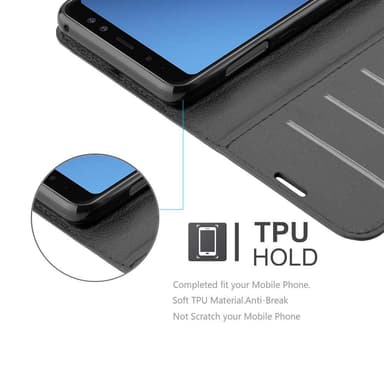 Samsung Galaxy A8 2018 Pungetui Cover Case (Sort)