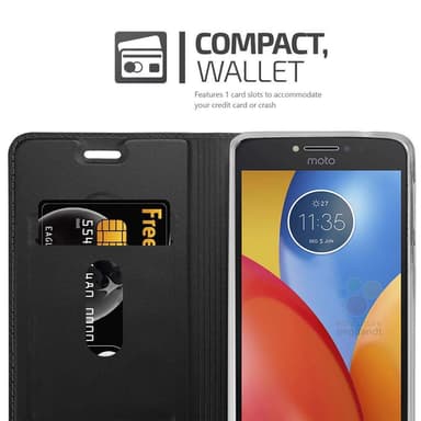 Motorola MOTO E4 Cover Etui Case (Sort)