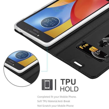Motorola MOTO E4 Cover Etui Case (Sort)