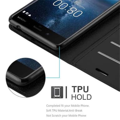 Nokia 8 2017 Pungetui Cover Case (Sort)