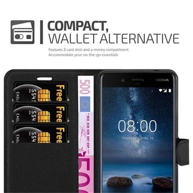 Nokia 8 2017 Pungetui Cover Case (Sort)
