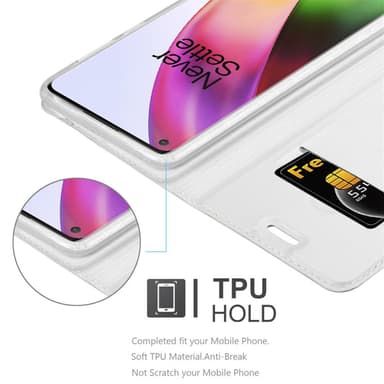 OnePlus 8 Cover Etui Case (Sølv)