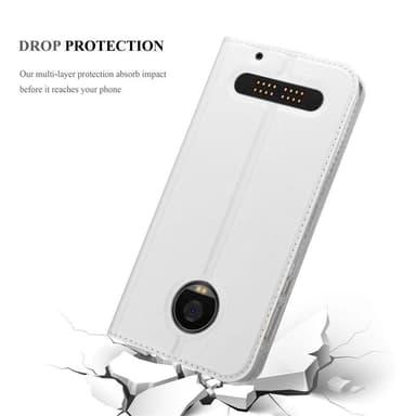 Motorola MOTO Z2 Cover Etui Case (Sølv)