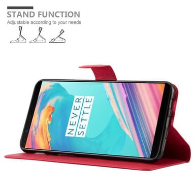 OnePlus 5T Pungetui Cover Case (Rød)