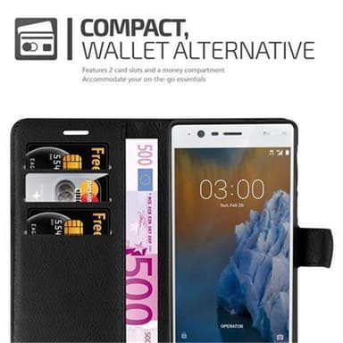 Nokia 3 2017 Pungetui Cover Case (Sort)