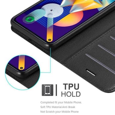 Samsung Galaxy A11 / M11 Pungetui Cover Case (Sort)