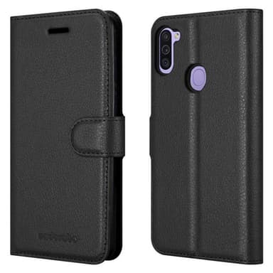 Samsung Galaxy A11 / M11 Pungetui Cover Case (Sort)