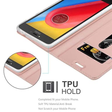 Motorola MOTO C PLUS Cover Etui Case (Lyserød)