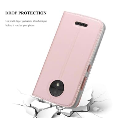 Motorola MOTO C PLUS Cover Etui Case (Lyserød)