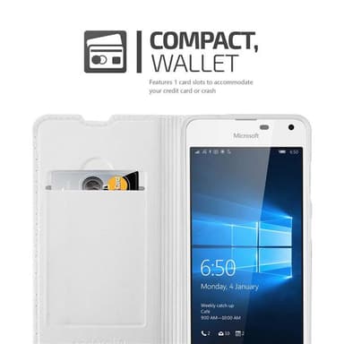 Nokia Lumia 650 Cover Etui Case (Sølv)