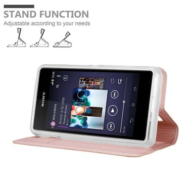 Sony Xperia E1 Cover Etui Case (Lyserød)